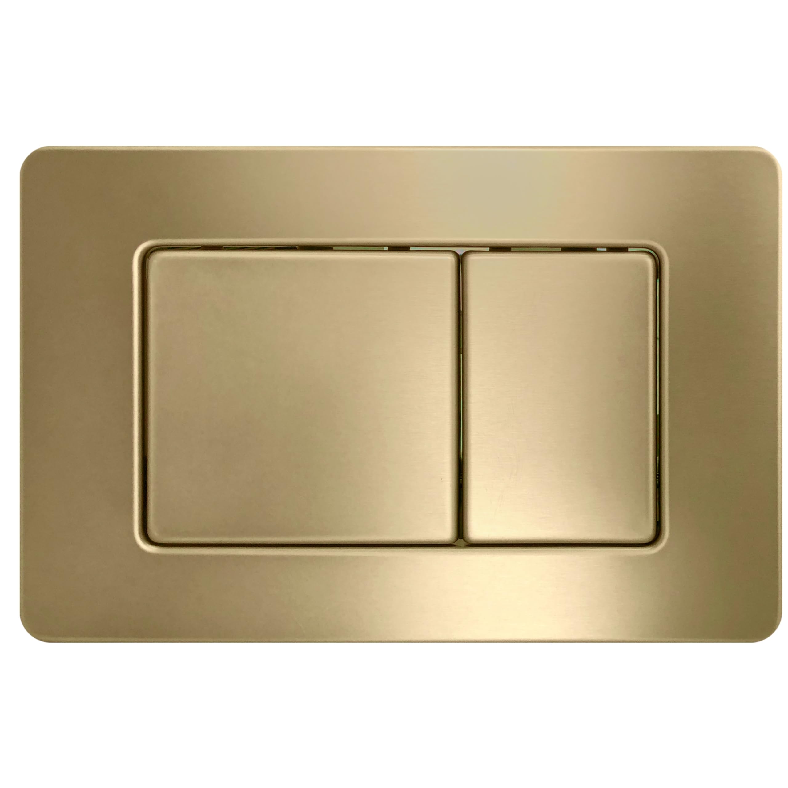 AQUAUNO - Piastra di comando WC in acciaio inox, per risciacquo a 2 quantità, pulsante di risciacquo a risparmio d'acqua, compatibile con Geberit Sigma, oro