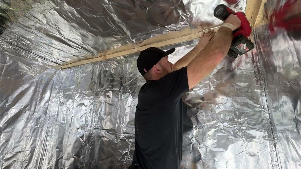 NASATECH Pure Aluminum Foil Radiant Barrier Sauna Grow Room Crawlspace Insulation Vapor Barrier Solid Heavy Duty Mylar Scrim Reinforced Aluminum 100 sqft 48 inch Wide x 25 ft Long