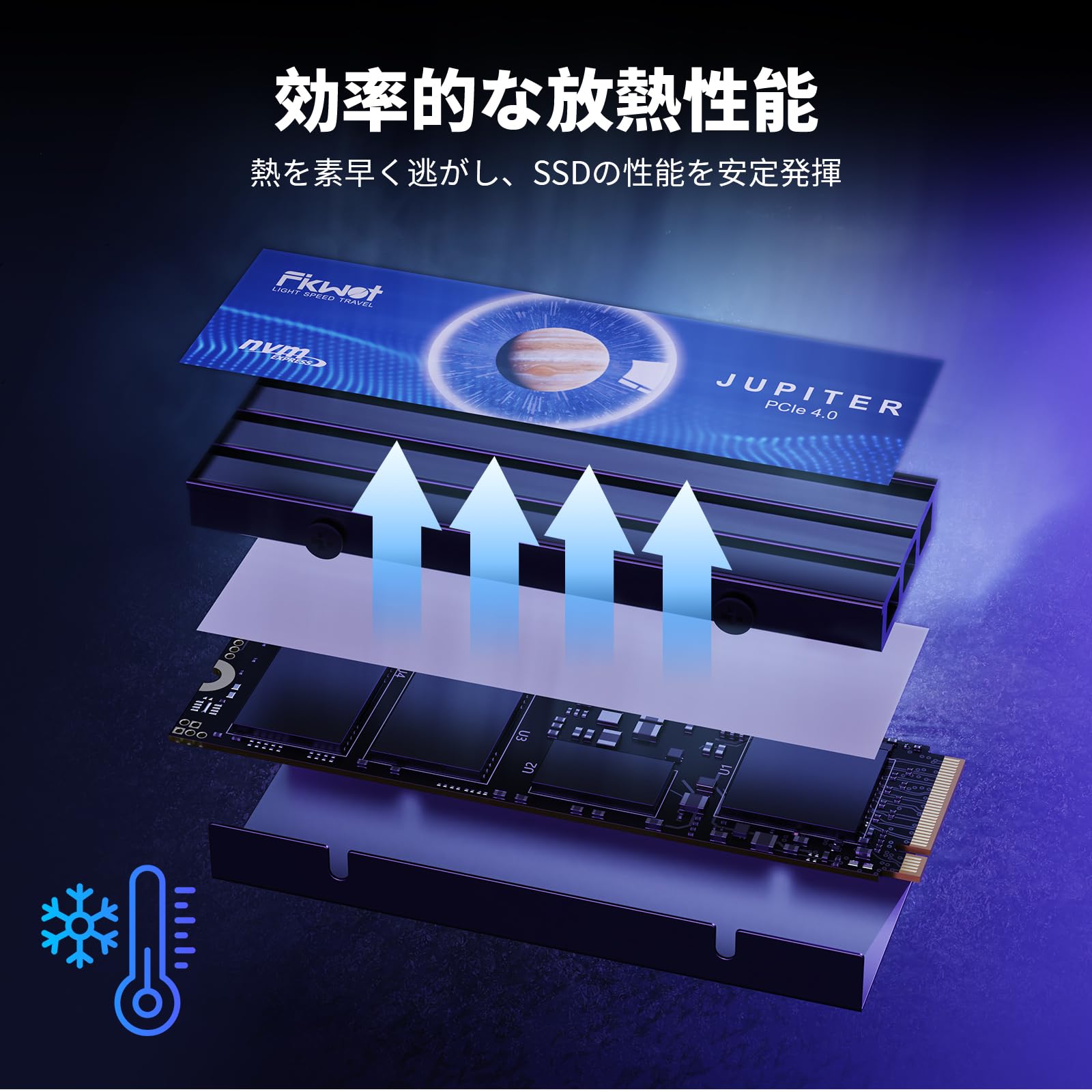 Fikwot FX910 2TB m.2 最大転送速度7300MB/s Amazon | Fikwot【業界新登場】FX910 2TB m.2 SSD PCIe Gen4x4