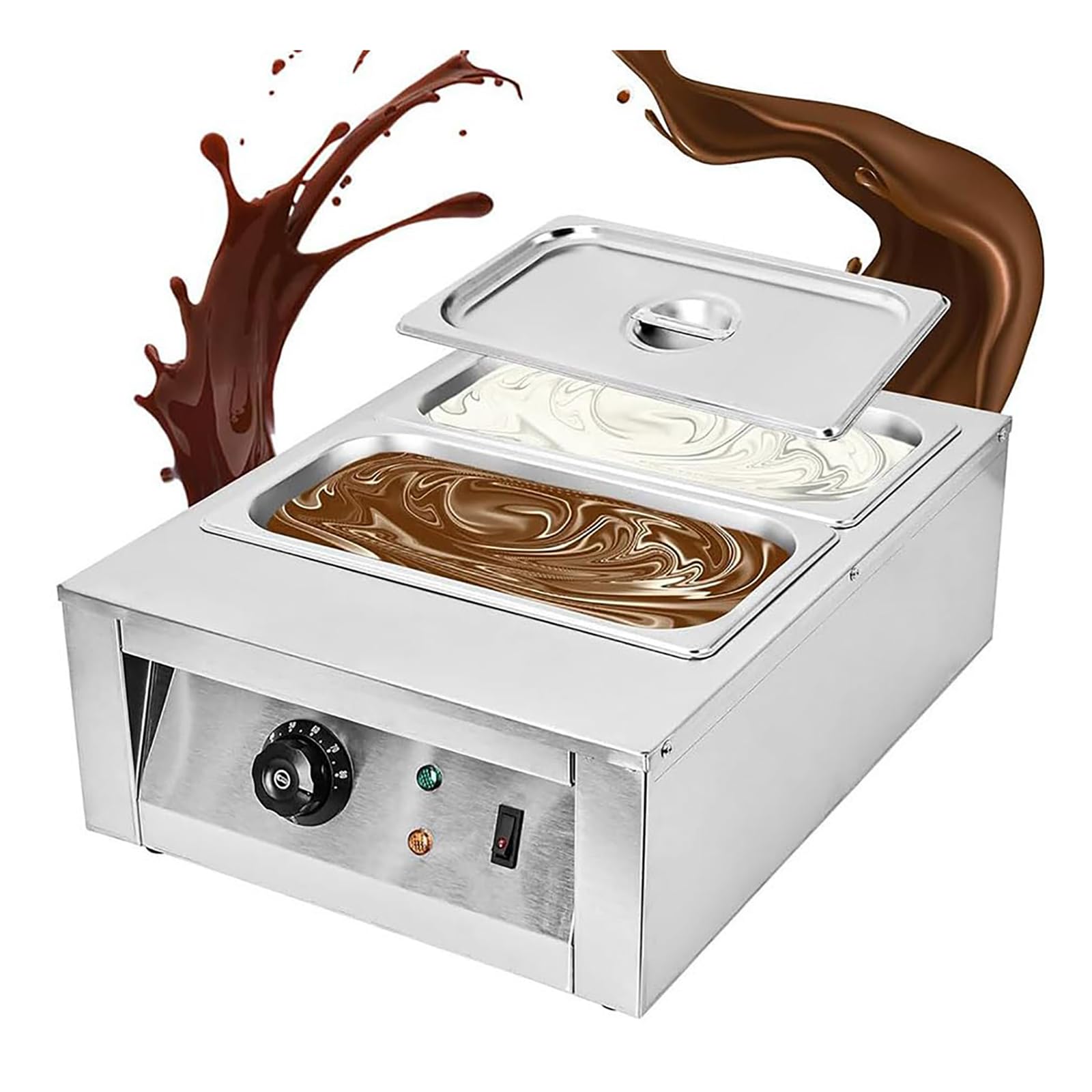 Creuseur de Chocolat, Chauffage de l'eau/Chauffage Automatique du Chocolat à Commande numérique, Machine à Fondre Le Chocolat pour Le Fromage au Lait et au café (C)