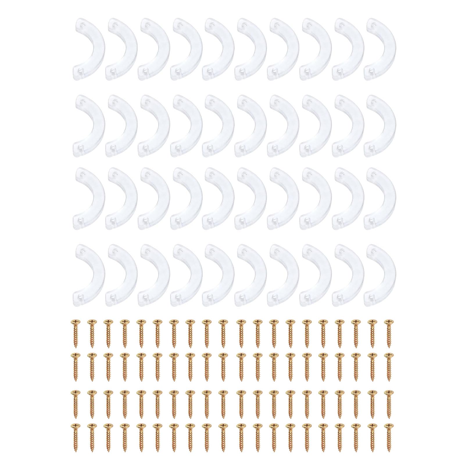 SLXLYH20/40pcs PVC Drawer Wedges Convenient Solution Practical Furniture Drawer Stops & Organization(40pcs)