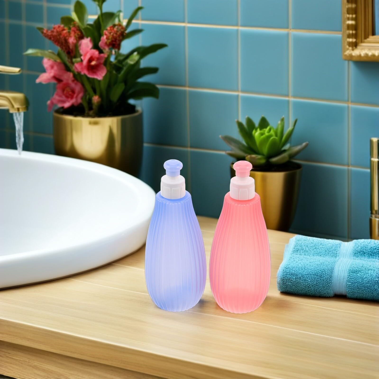 MERRYHAPY Lot De 2 Nettoyants Essentiels Pour Bébé Bidet De Voyage Portable Pour Le Bain Des Bébés Et Des Enfants Avec Atomiseur Et Nettoyant Réutilisable