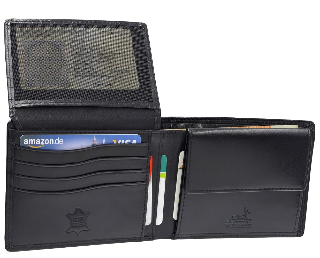 Portafoglio Uomo In Pelle Nero Con Protezione RFID - Design Elegante E Compatto - Foto 11