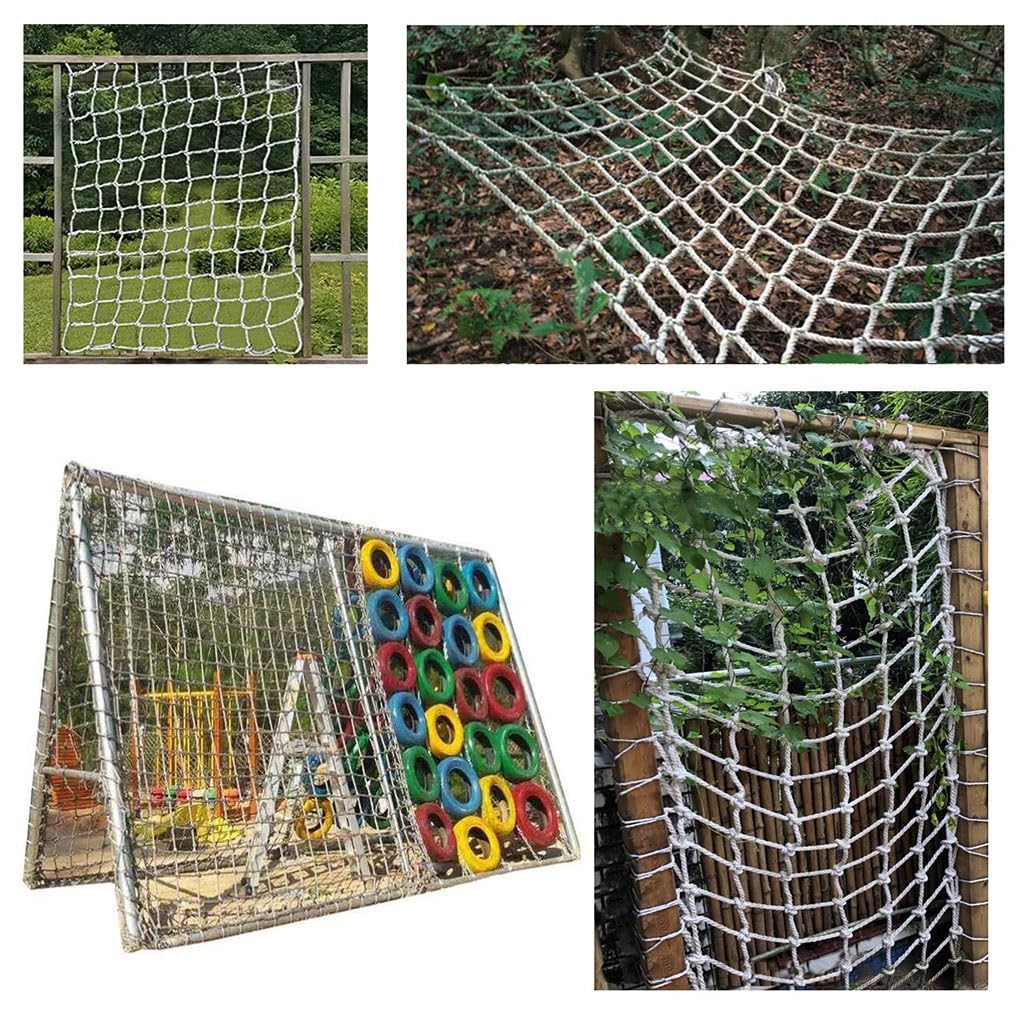 Red de Escalada para NiñOs Cuerda Fuerte,Carga Escalada,Apoyo Plantas,Entrenamiento FíSico Juegos El Deporte(10mm-12cm,2X3m/6.6X9.8ft)