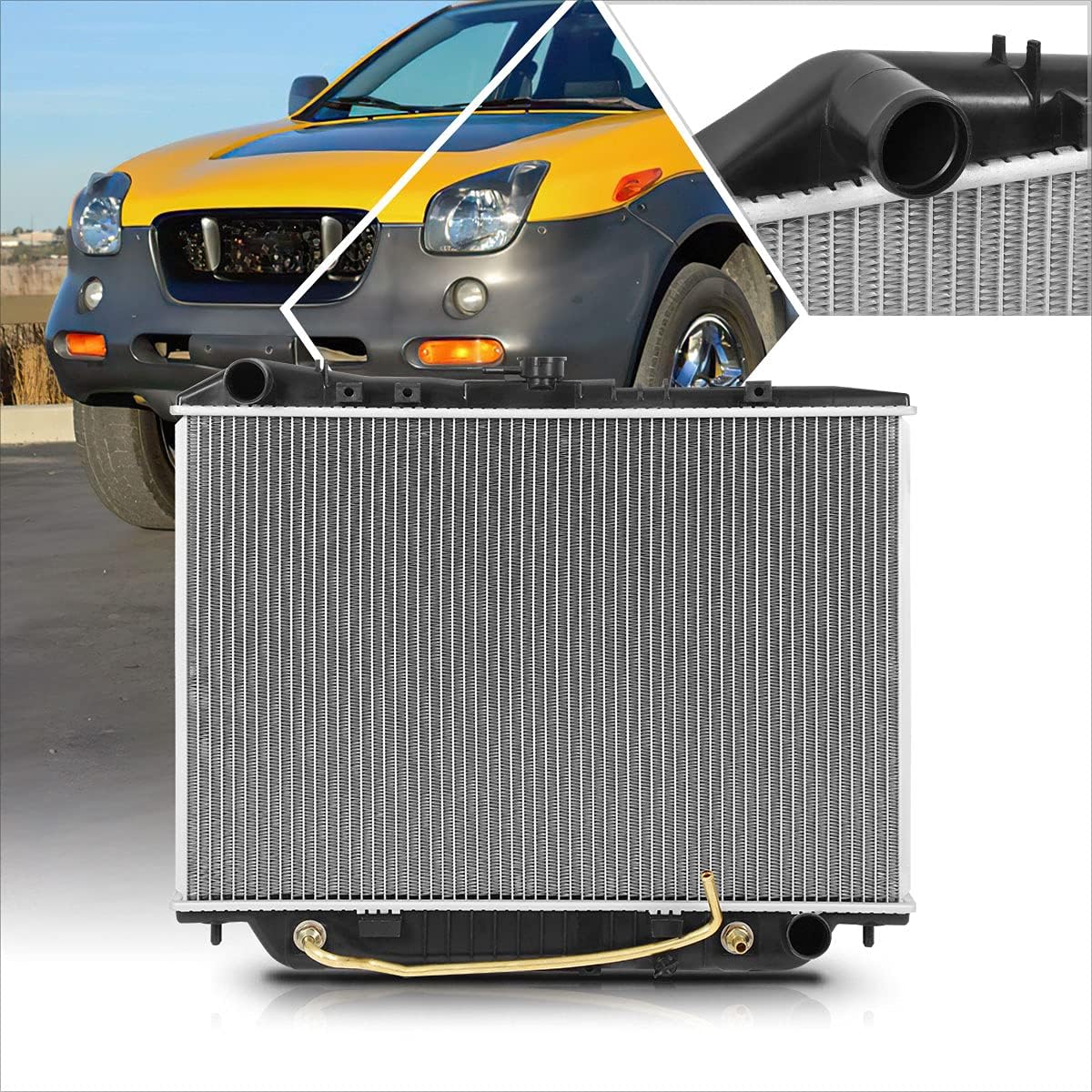 DPI-1571 OE Factory Style Aluminum Core Radiator Compatible with 93-01 Passport/Rodeo/Vehicross V6 AT/MT