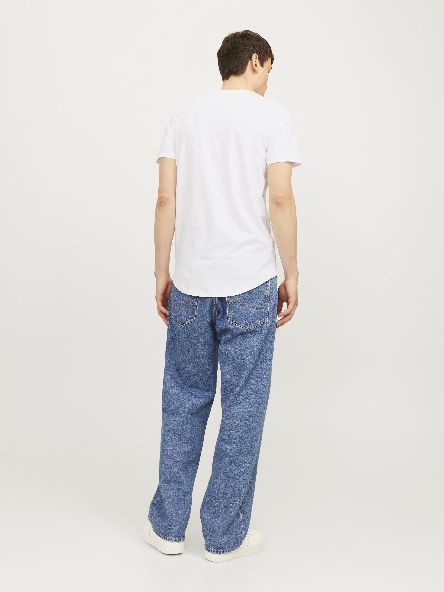 JACK & JONES Koszulka męska bawełna organiczna, czarny, XXL