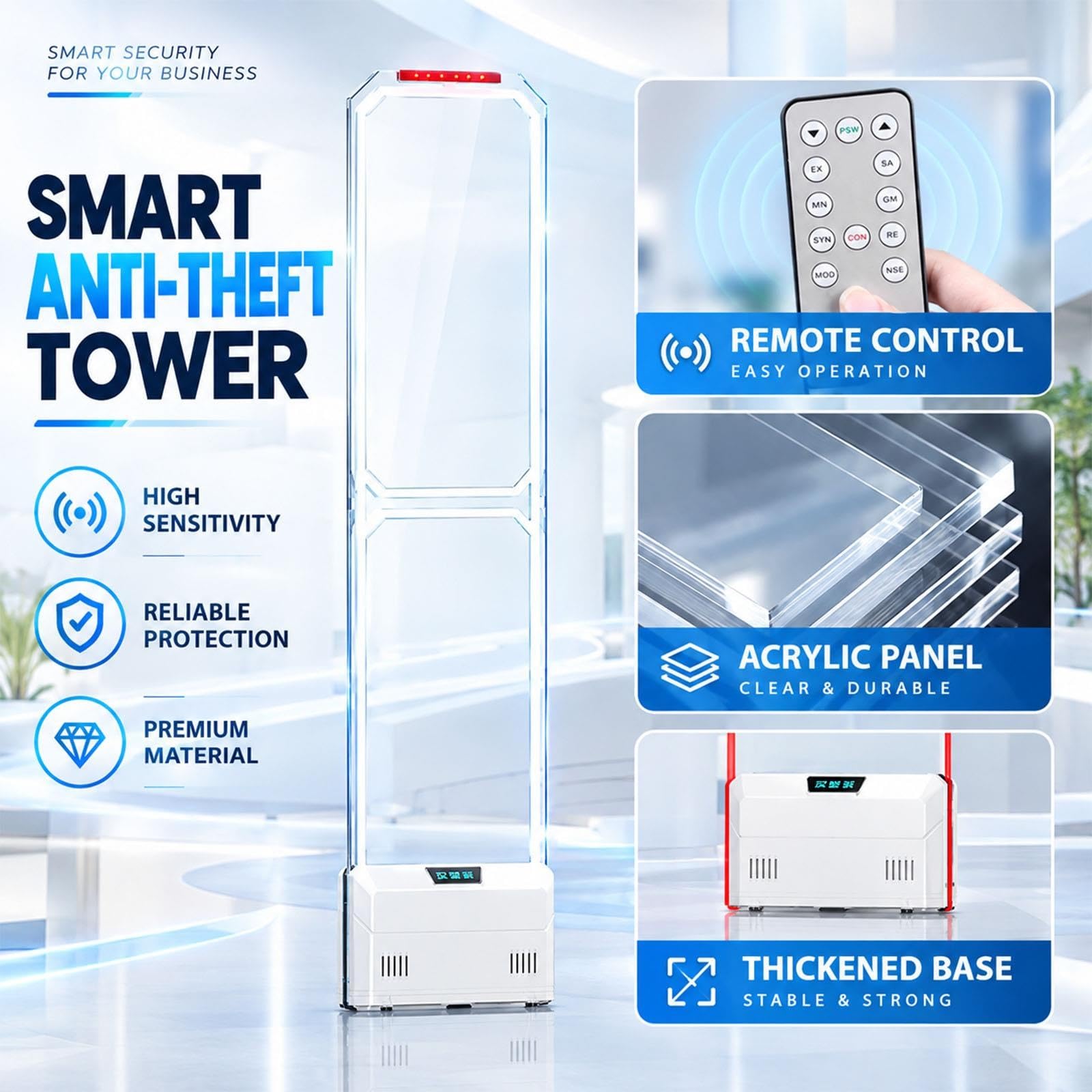 Torre de Seguridad para Comercio, Sistema EAS AM 58KHz