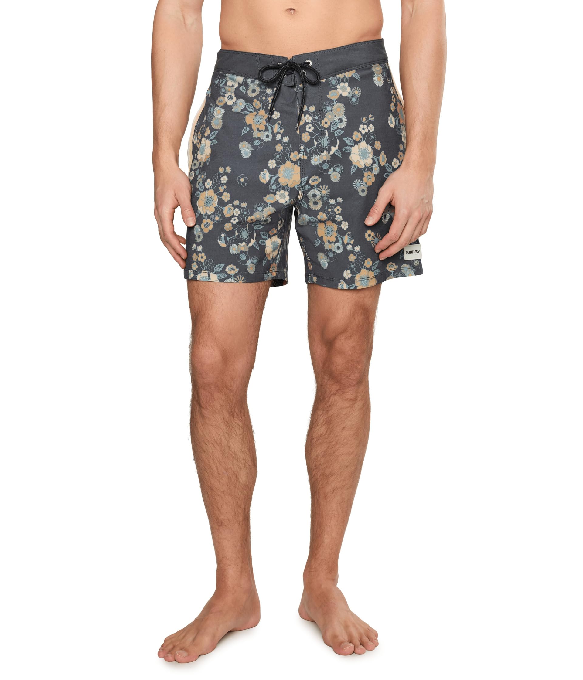 Hurley Mens Phantom Naturals Sessions 16 Board Shorts, Black, 32 EU