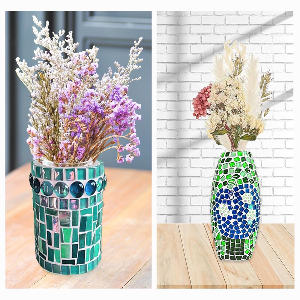 Kleurrijke Glazen Mozaïekstenen - Voor Creatieve Projecten - 1000 g