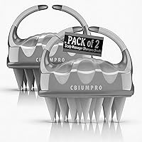 Vista 9 de Cbiumpro Paquete de 2 cepillos de champú masajeador de cuero cabelludo, cepillo exfoliante de silicona ultra suave para el crecimiento del cabello