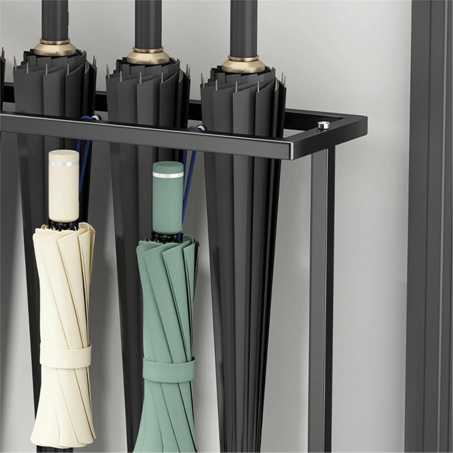 Offices Large-capacity Umbrella Stand, Storage Rack, Long-handled Black