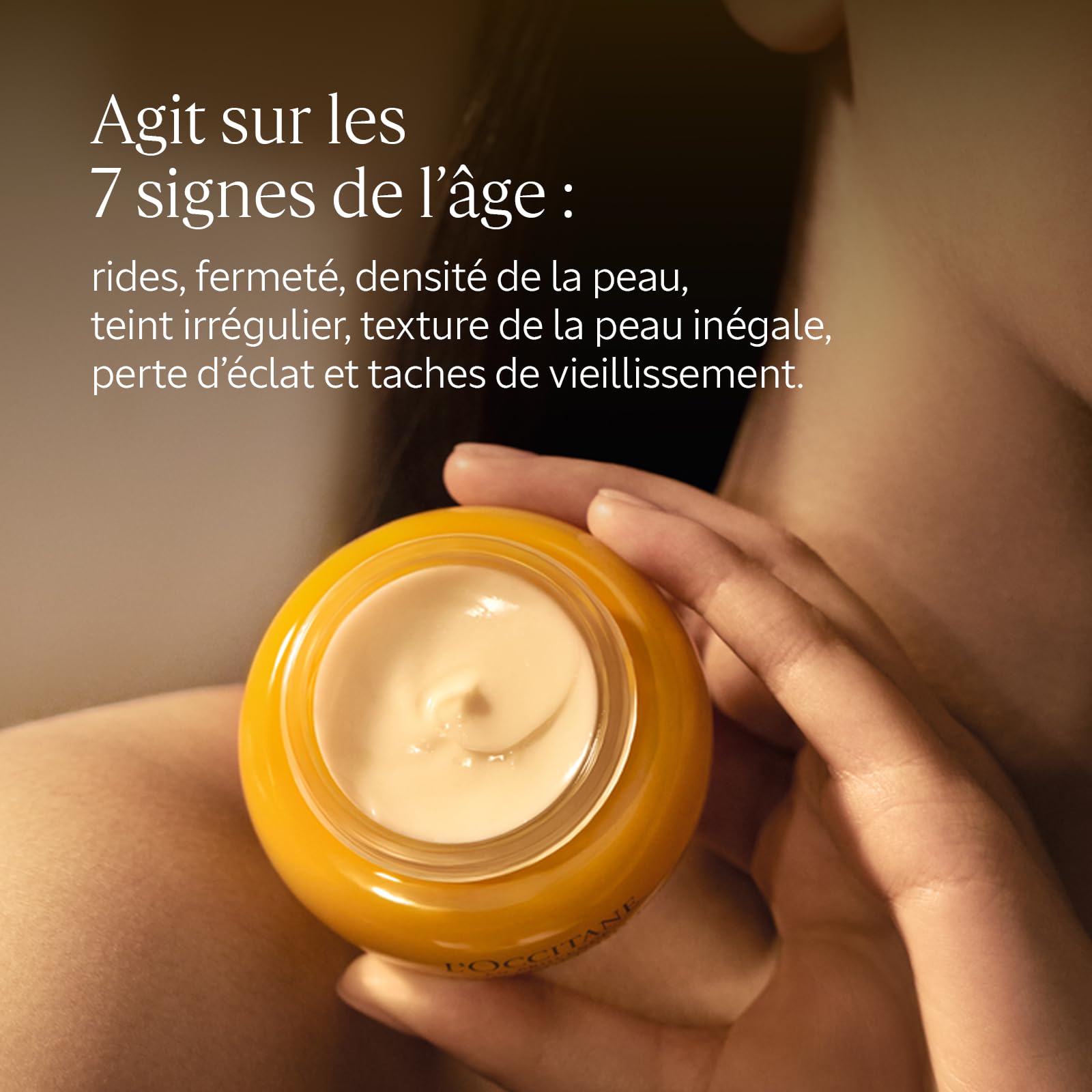 L'OCCITANE - Crème Visage Jeunesse Immortelle Divine - 50 ml | Tous types de peau - Hydrate et réduit les signes visibles de l'âge - Fabriqué en France