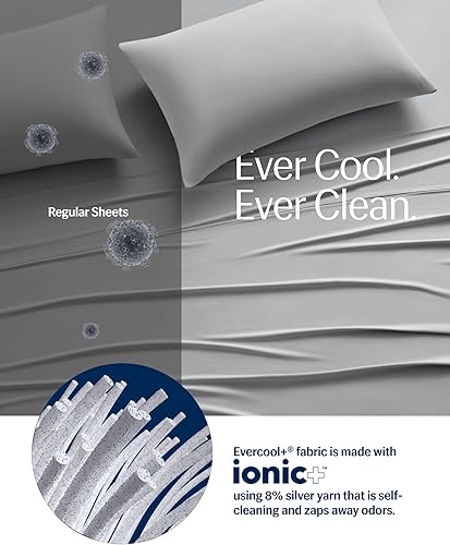 Miniatura 5 de REST Evercool+ Sábana encimera tamaño matrimonialqueen, ropa de cama de lujo transpirable para personas que duermen con calor y sudores nocturnos,