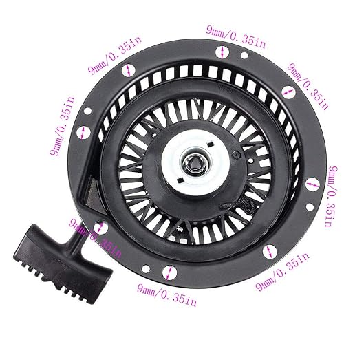 Miniatura 5 de TOPEMAI 590788 Arrancador de retroceso Reemplazar Tecumseh 590746 590748 590704 para Tecumseh HM80 HM100 OHH60 Motor de 4 ciclos - 590788 Arrancador