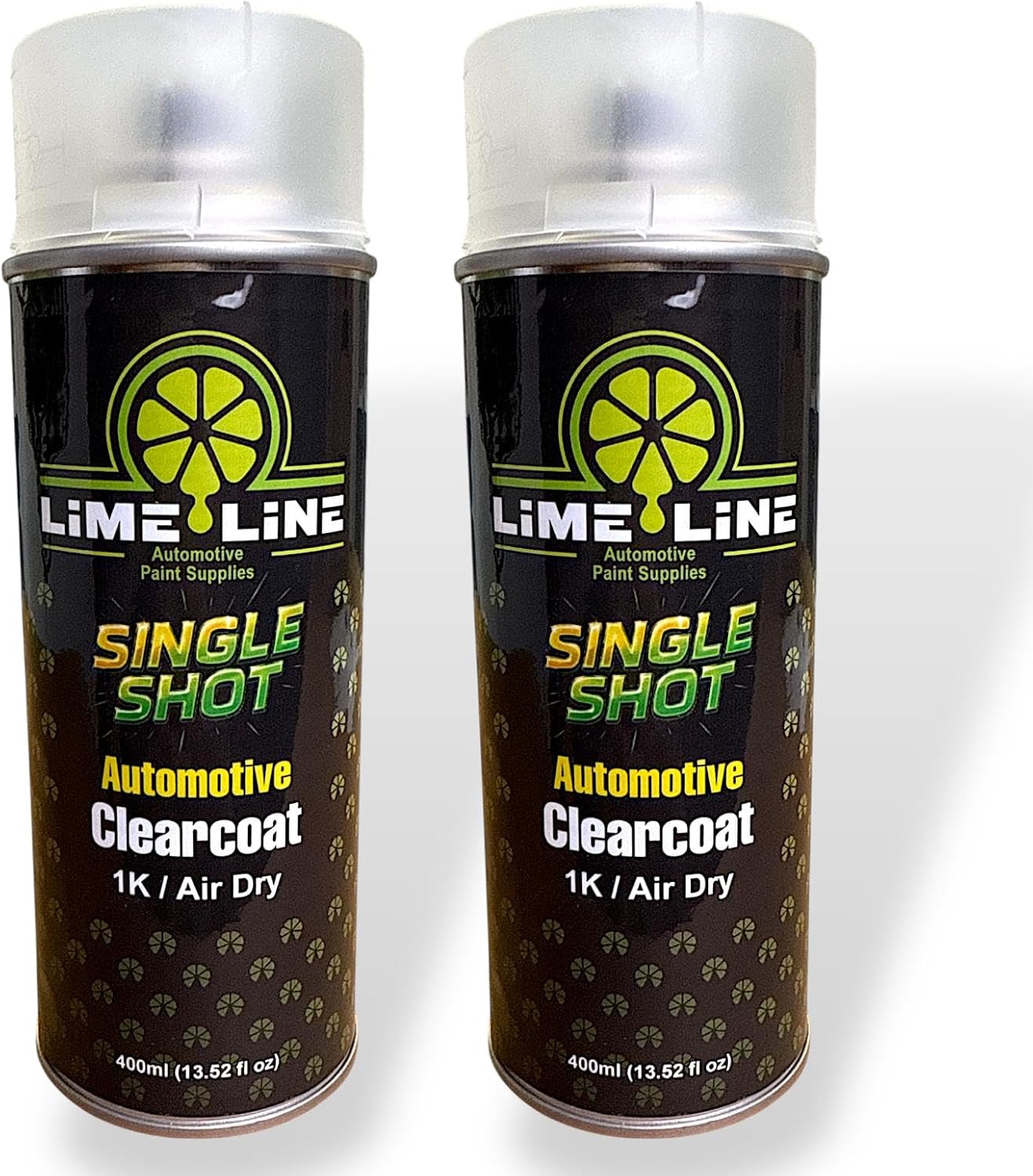 LiME LiNE 1K High Gloss Clear Coat Automotive Spray Paint/Aerosol, Fast Drying, Acrylic Urethane Clearcoat (Pack of 2)