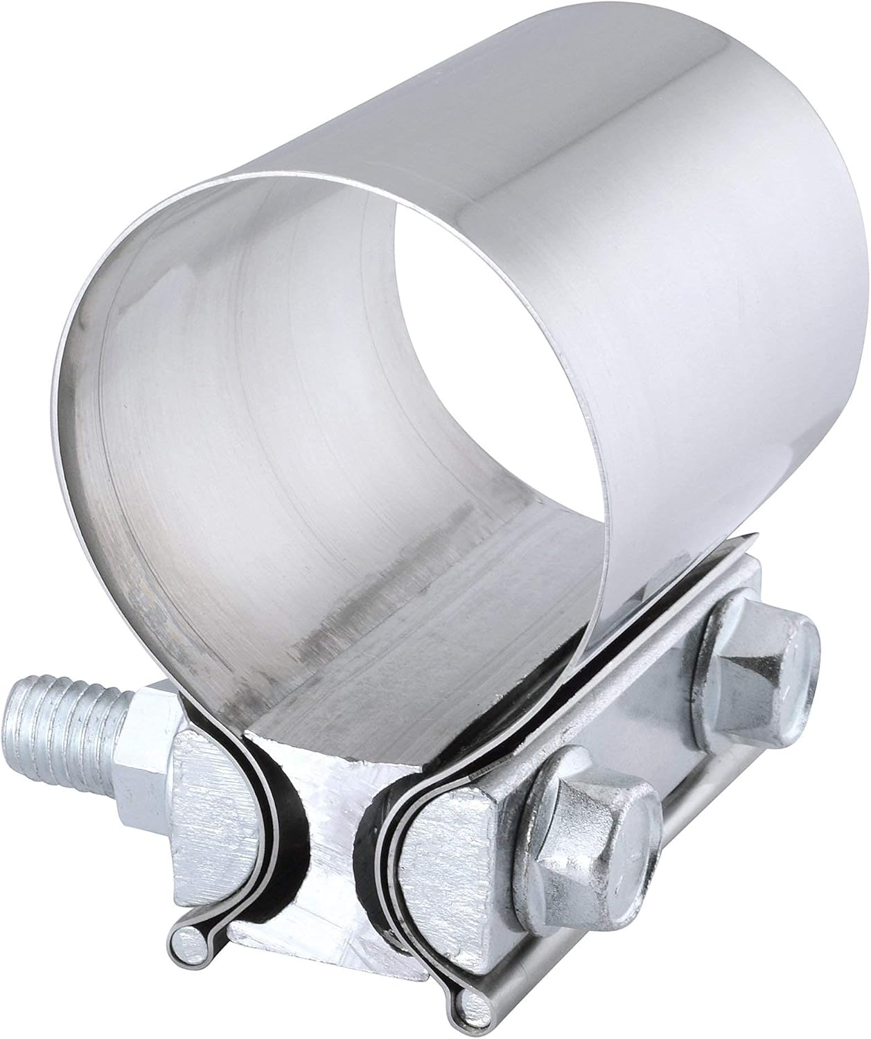 EVIL ENERGY 2.5 Inch Butt Joint Exhaust Band Clamp Bundle with Lap Joint Exhaust Band Clamp