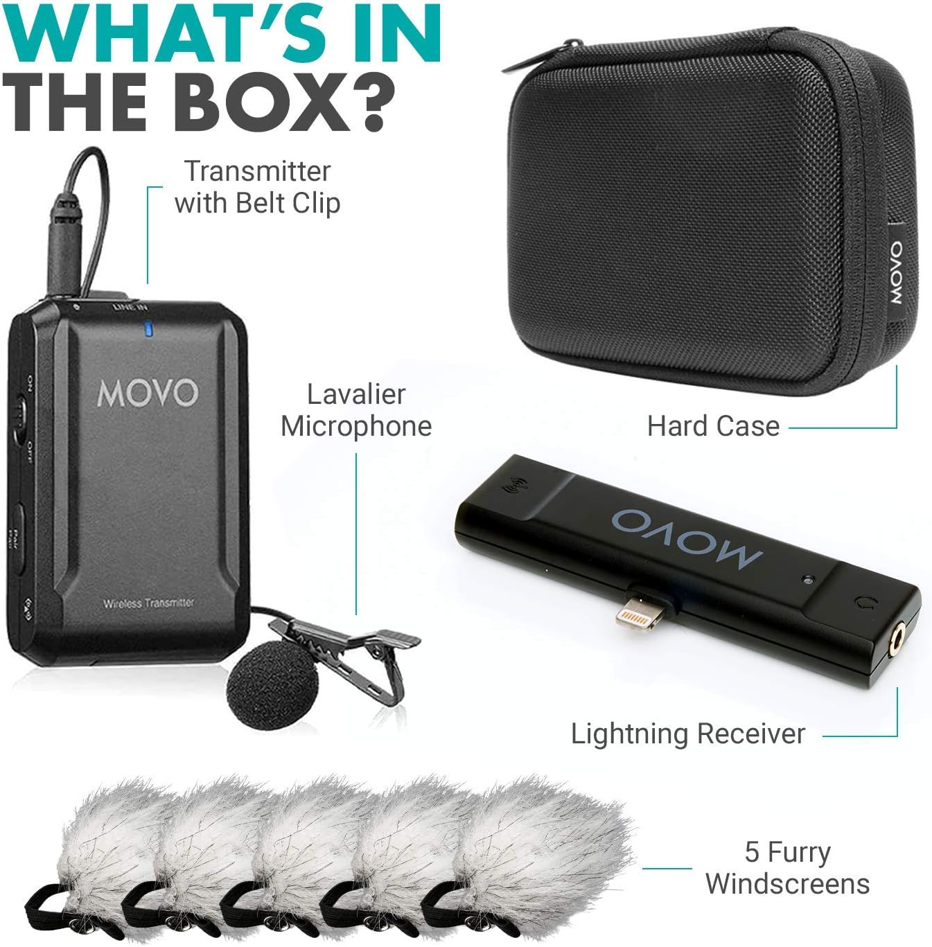 movo edge di wireless lavalier for iphone perfect compact lav mic for smartphone gimbal stabilizer great for vlogging filming teachers and more