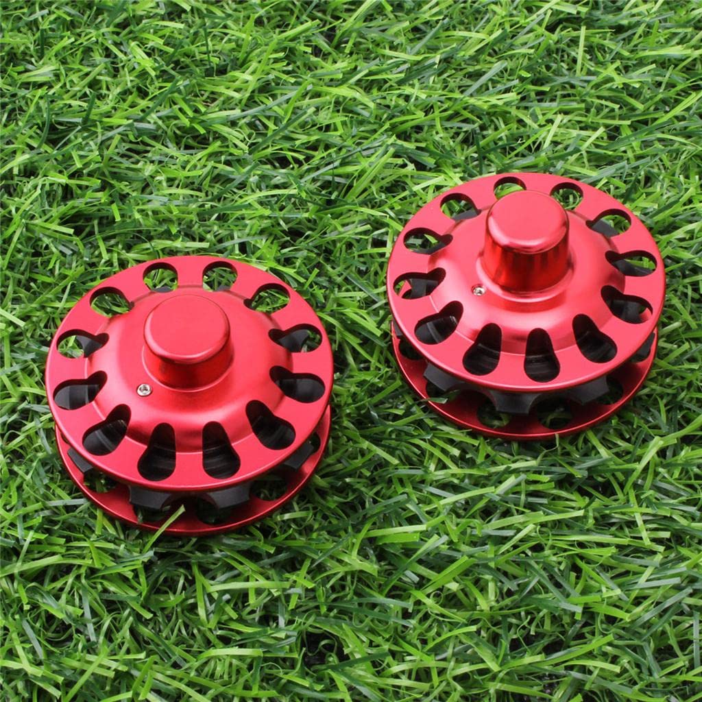 Bike Chain Tensioner Roller Chain Tension Adjuster Wheels Pulley Red