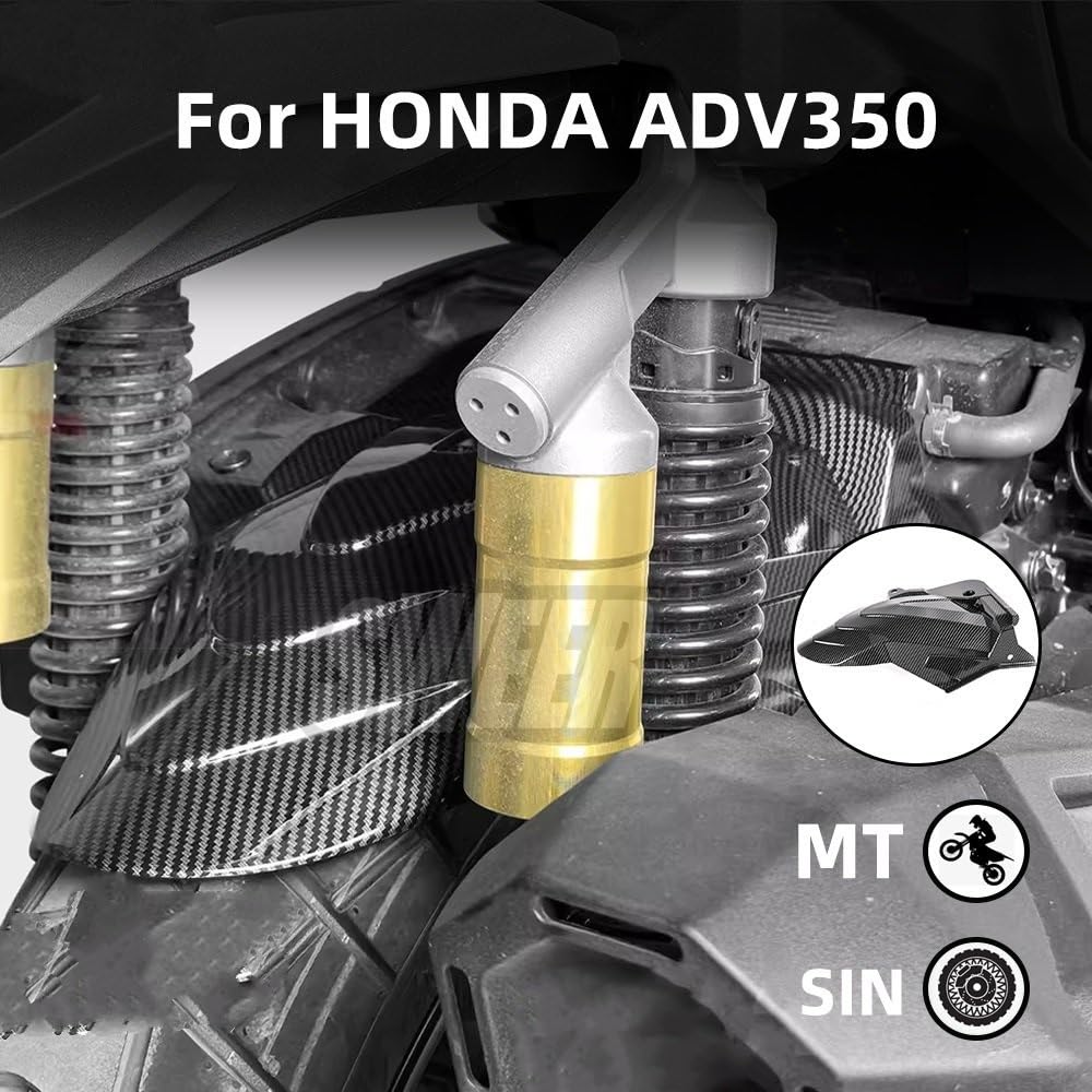 Koło przedłużenie błotnika Tylny błotnik motocykla błotniki nadające się do HONDA ADV350 ADV 350 2021 2022 2023 2024 2025 koła Hugger Motocykl przedni błotnik(A RHD Red Side)