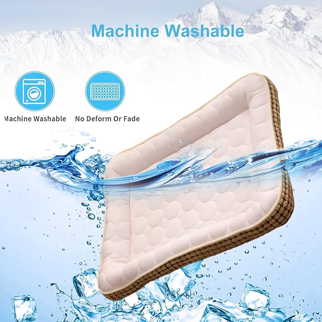 Foto 5 de 7 de PETCUTE Alfombra Refrescante para Perro Gato,Lavable Acogedor Manta Refrescante Perro For…