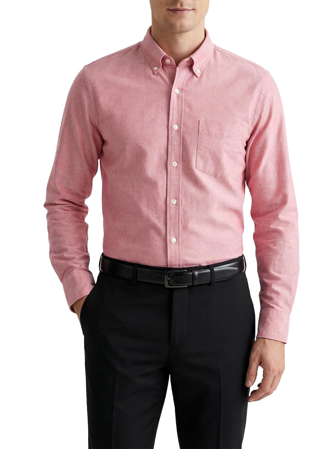 Cotton King Mens Shirts 100 Cotton Long Sleeve Shirts for Men Button Down Shirt Men Oxford Mens Dress