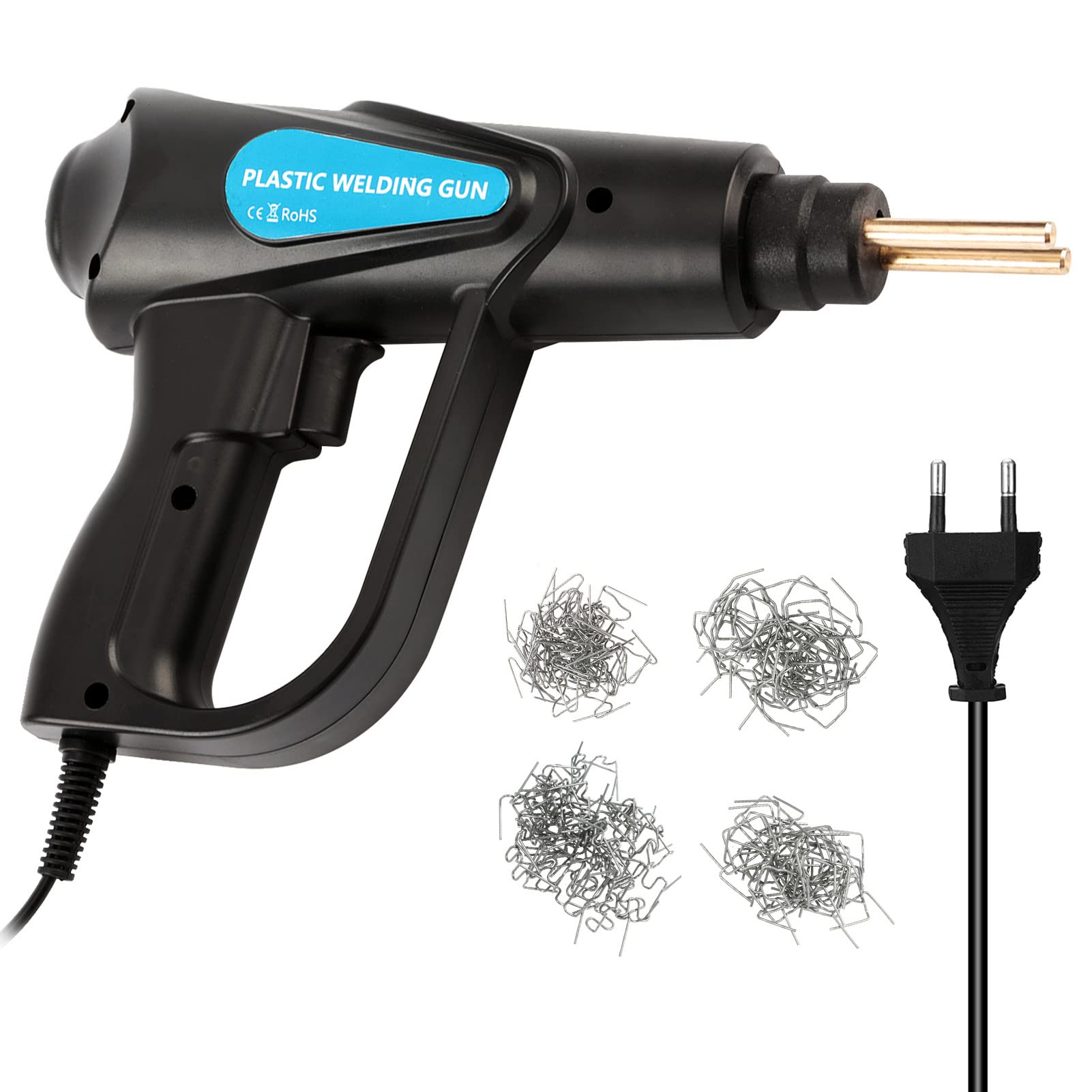 Kit de réparation de pare-chocs de voiture 70W avec 4 types d'agrafes pour plastique