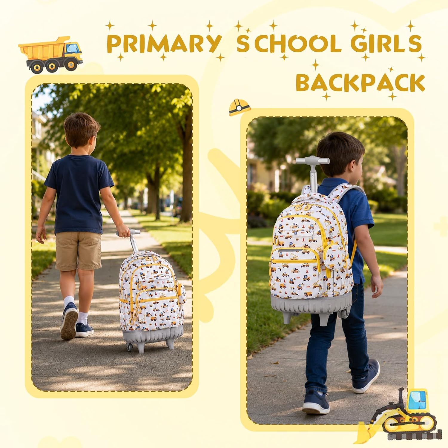 Rolling Backpack Boys Girls Roller Backpacks