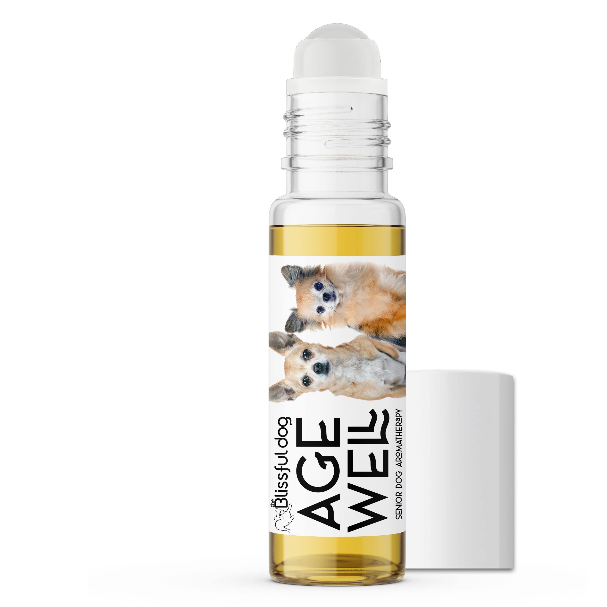 The Blissful Dog Chihuahua Age Well Dog Aromatherapy Roll-On Bottle for Your Dog's Peaceful Ageing