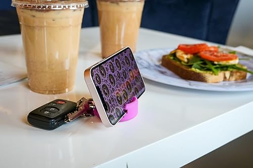 Miniatura 2 de GoDonut Mini soporte para teléfono, accesorio de montaje portátil para llavero, viajes o escritorio, compatible con tableta, iPhone y la mayoría de