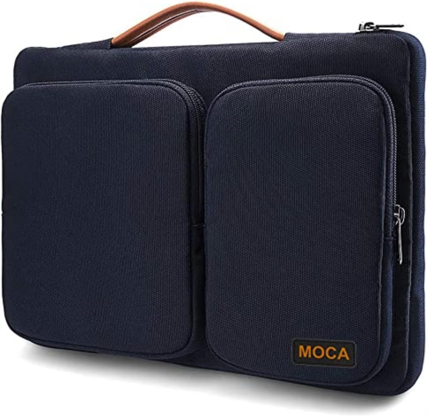 MOCA 360 Protective Laptop Sleeve 13.3 14 Inch for MacBook Pro 14 M1 Pro M1 Max 2021 A2442 Surface Laptop Studio Surface Book 3 2 ASUS VivoBook ZenBook Slim Case (13.3-14 Inch,Navy Blue)