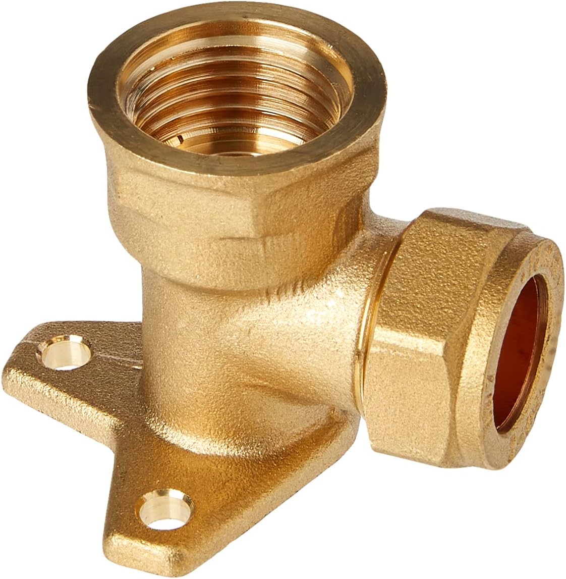 Plumb-Pak PF09AMZ Compression Wallplate Elbow 15mm x 1/2inch Female