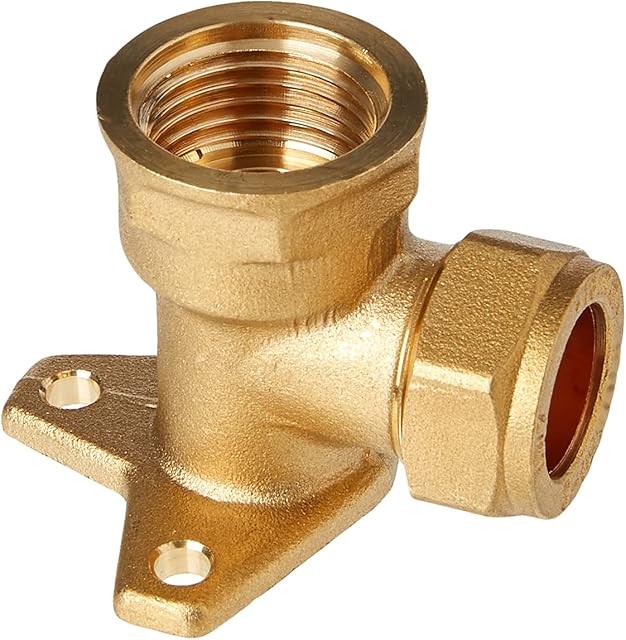 Plumb-Pak PF09AMZ Compression Wallplate Elbow 15mm x 1/2inch Female