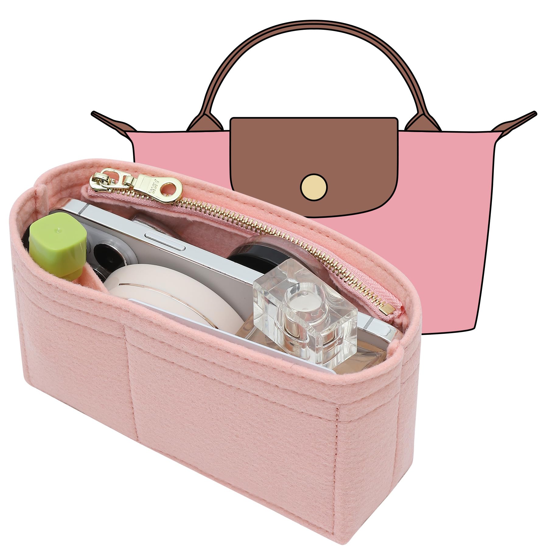 KESOIL Longchamp Mini LePliage Xtra ile Uyumlu Küçük Çanta…