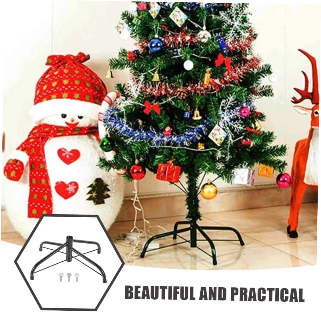2pcs Christmas Tree Stand Abs Base Tree Leg Support Bracket for Artificial