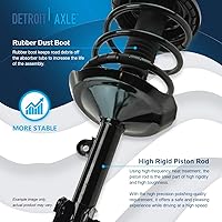 Vista 406 de Detroit Axle - Kit de suspensión delantera de 10 piezas para Chevy Aveo Aveo5 Pontiac G3 Wave 2 Ready Struts Assembly 2 Enlaces de barra