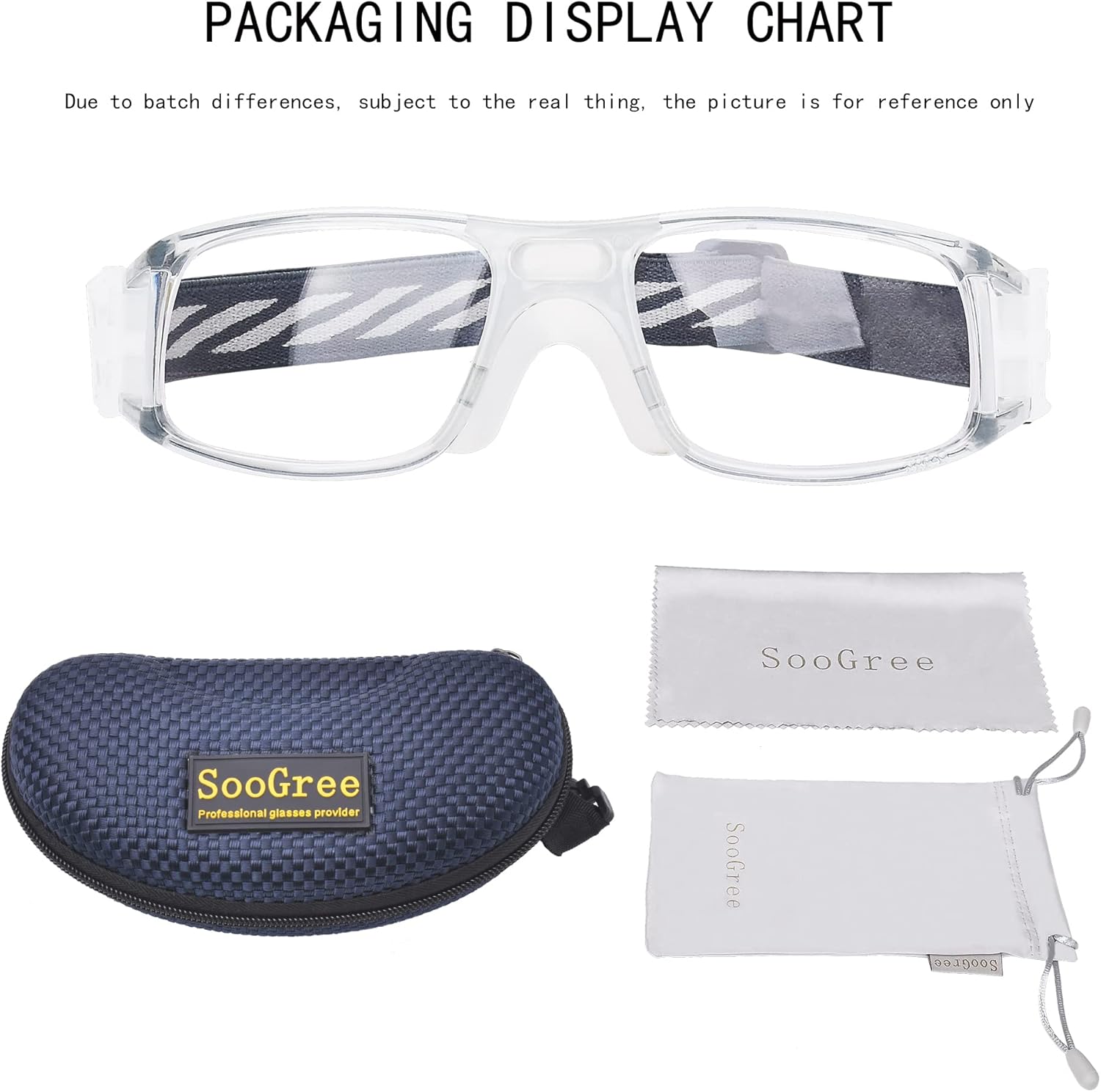 SooGree Sports Glasses - Racquetball Goggles Basketball Football Eye Protective