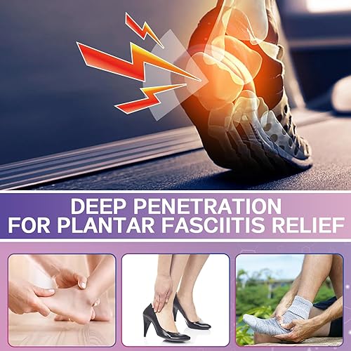 Miniatura 5 de Alivio de la fascitis plantar, alivio natural de molestias en el talón para fascitis plantar, 12 horas de fuerza máxima de calor profundo, calmante
