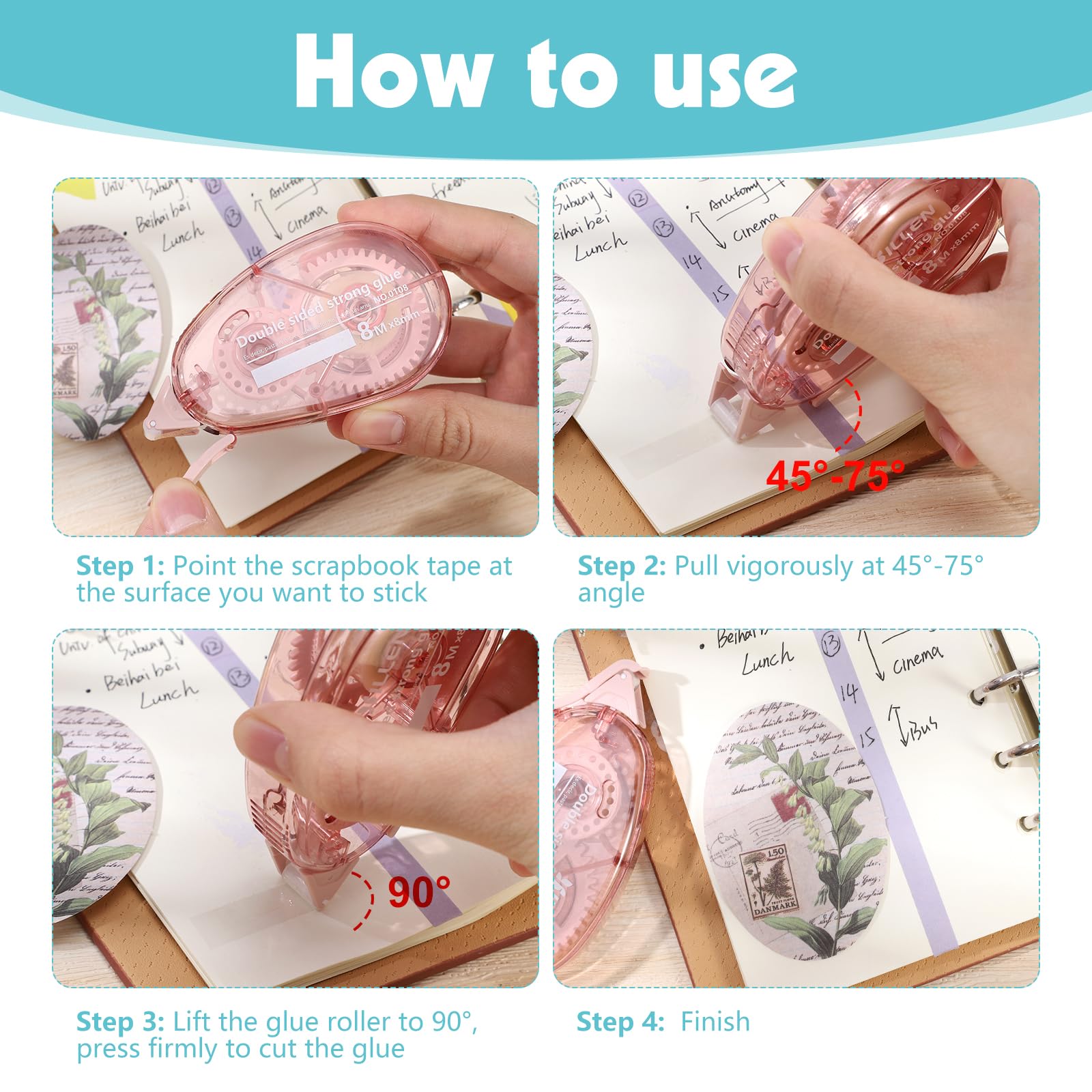 Nastro Biadesivo Per Album Fotografico E Scrapbooking – Adesivo Forte E Preciso