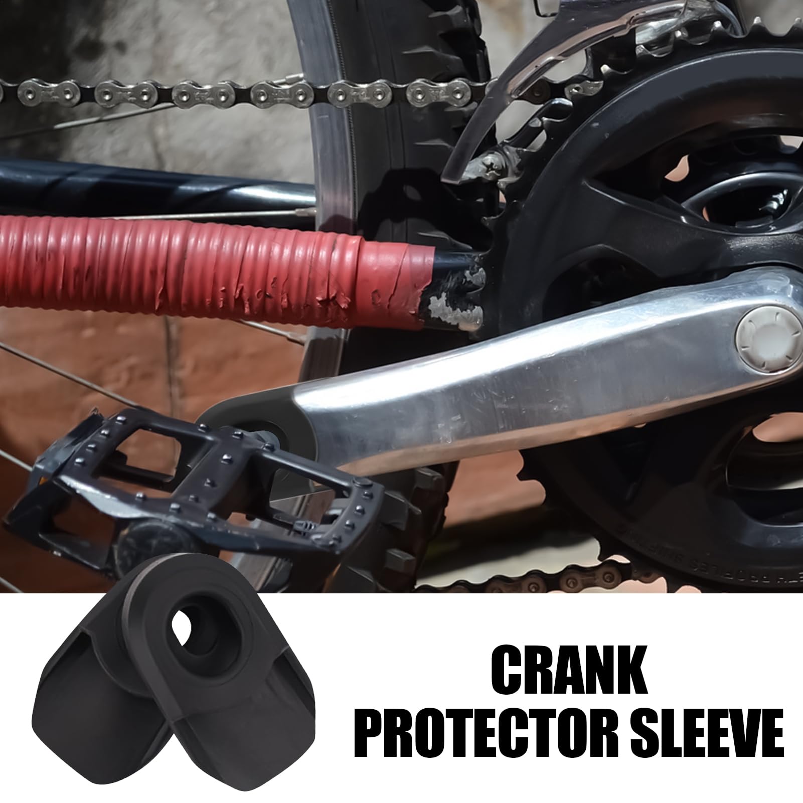 Protector De Biela Para Ciclismo - Juego De 2 Protectores De Silicona Para Bielas