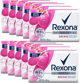 Kit Sabonete Em Barra Rexona Orchid Fresh 84g 10 Unidades