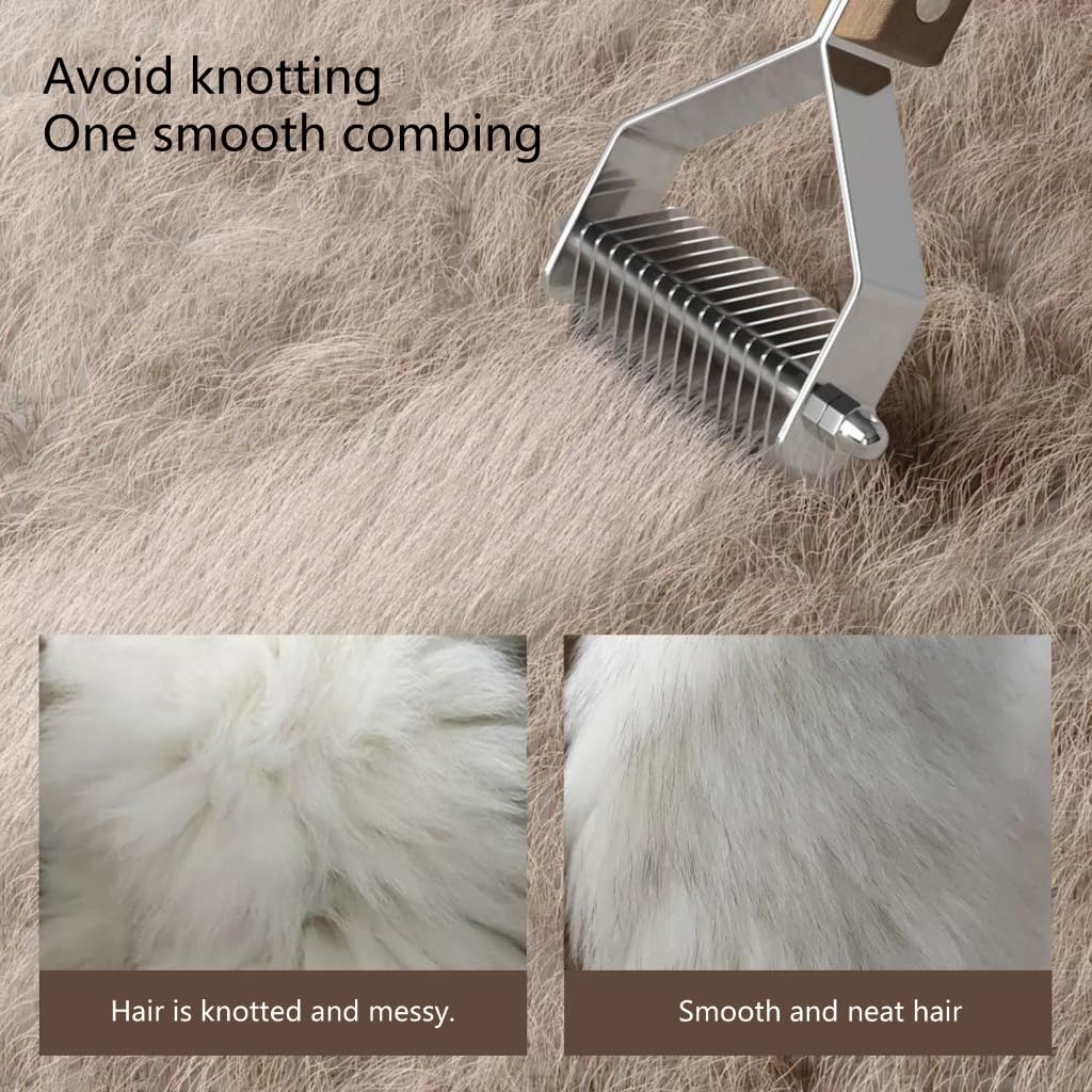 Brosse à poils d'animaux pour chats/chiens - Peigne de massage pour enlever les poils courts