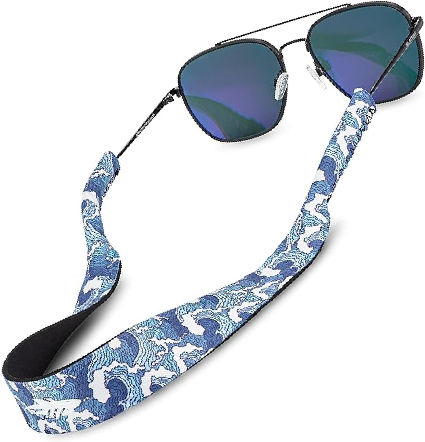 Floating Sunglasses Strap, Premium Lightweight Neoprene Eyewear Retainer, Perfect Size for Men & Women