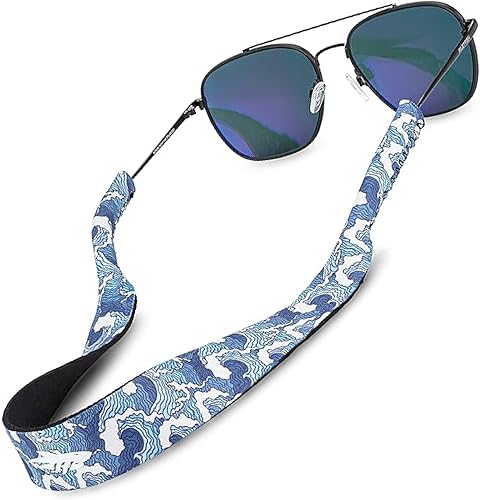 Miniatura 10 de Pilotfish Sujetador de neopreno para anteojos de sol, correa para lentes - Premium, ligero, tamaño perfecto para hombres y mujeres