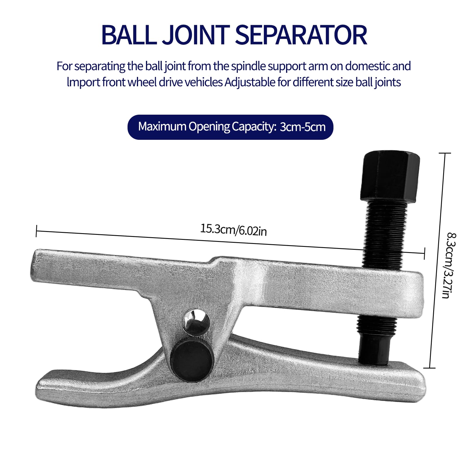 Estrattore Giuti Snferici Set, Universale Estrattore per Giunti a Sfera, Estrattori Testine Rimozione del giunto sferico, Auto Utensili Versatile e Durevole per Riparazioni di Auto Camion