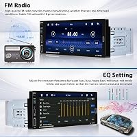 Inefala 1 DIN Autórádió 6.9" Érintőképernyővel - CarPlay és Android Auto Támogatás, Bluetooth 5.0, Tolatókamera, USB-C Gyorstöltés, FM 5