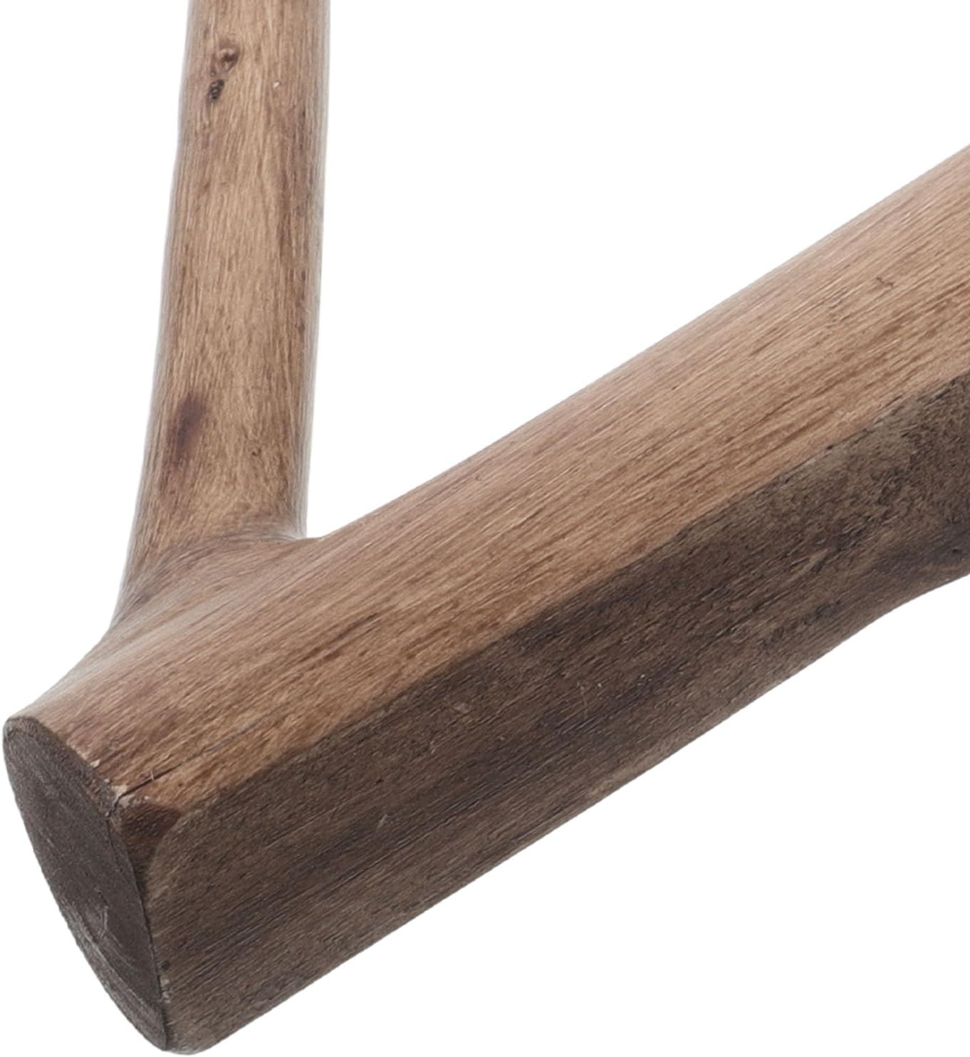 Holibanna Wooden Wall-Mounted Toilet Paper Holder Adhesive Bathroom Tissue Roll Holder Walnut Tone Self-Adhesive for Home and Commercial Use
