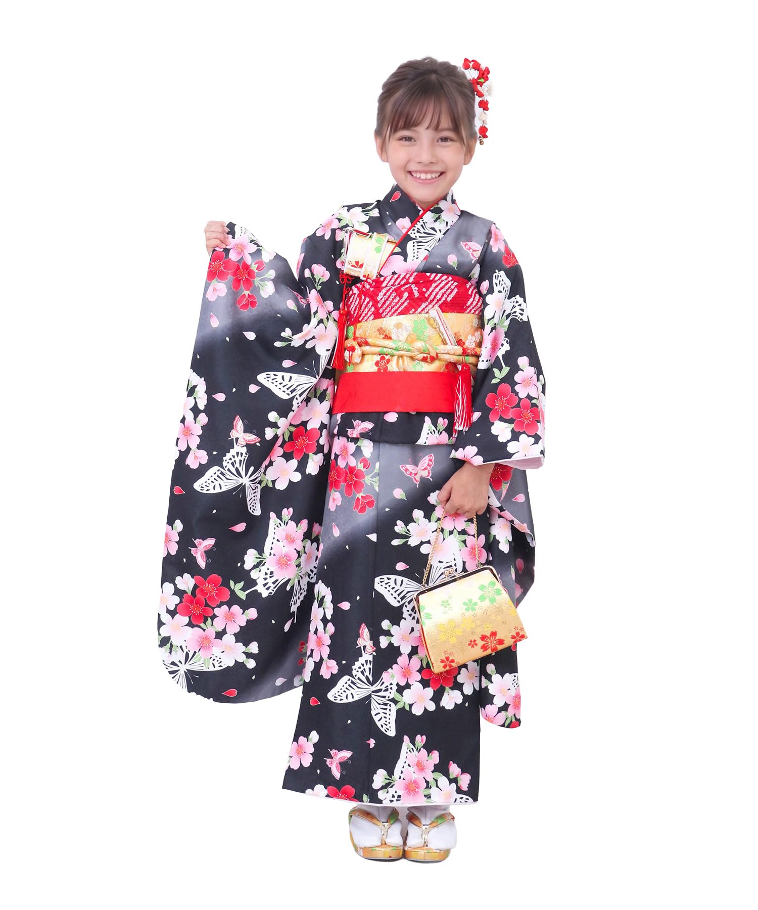 Amazon | [KYOETSU] [キョウエツ] 七五三 7歳 女の子 着物 セット 753
