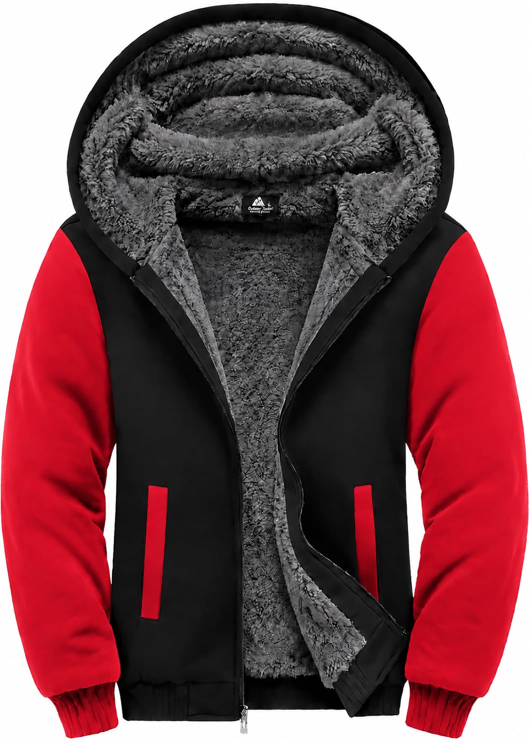 GEEK LIGHTING Boys Sherpa Lined Hoodie Kids Fleece Jacket Sweatshirt
