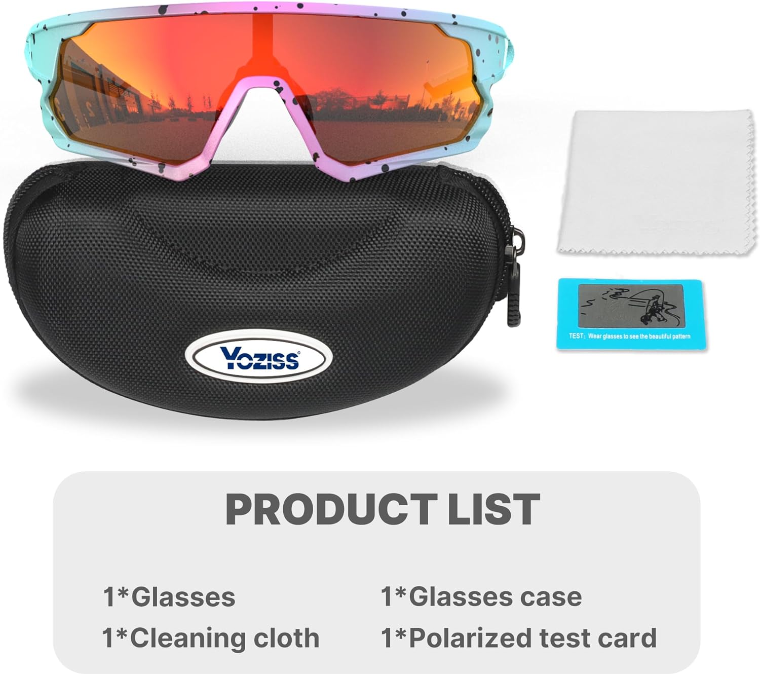 Cycling Glasses Polarized Sports Sunglasses for Men Women Youth Baseball Running Driving Golf - Image 6