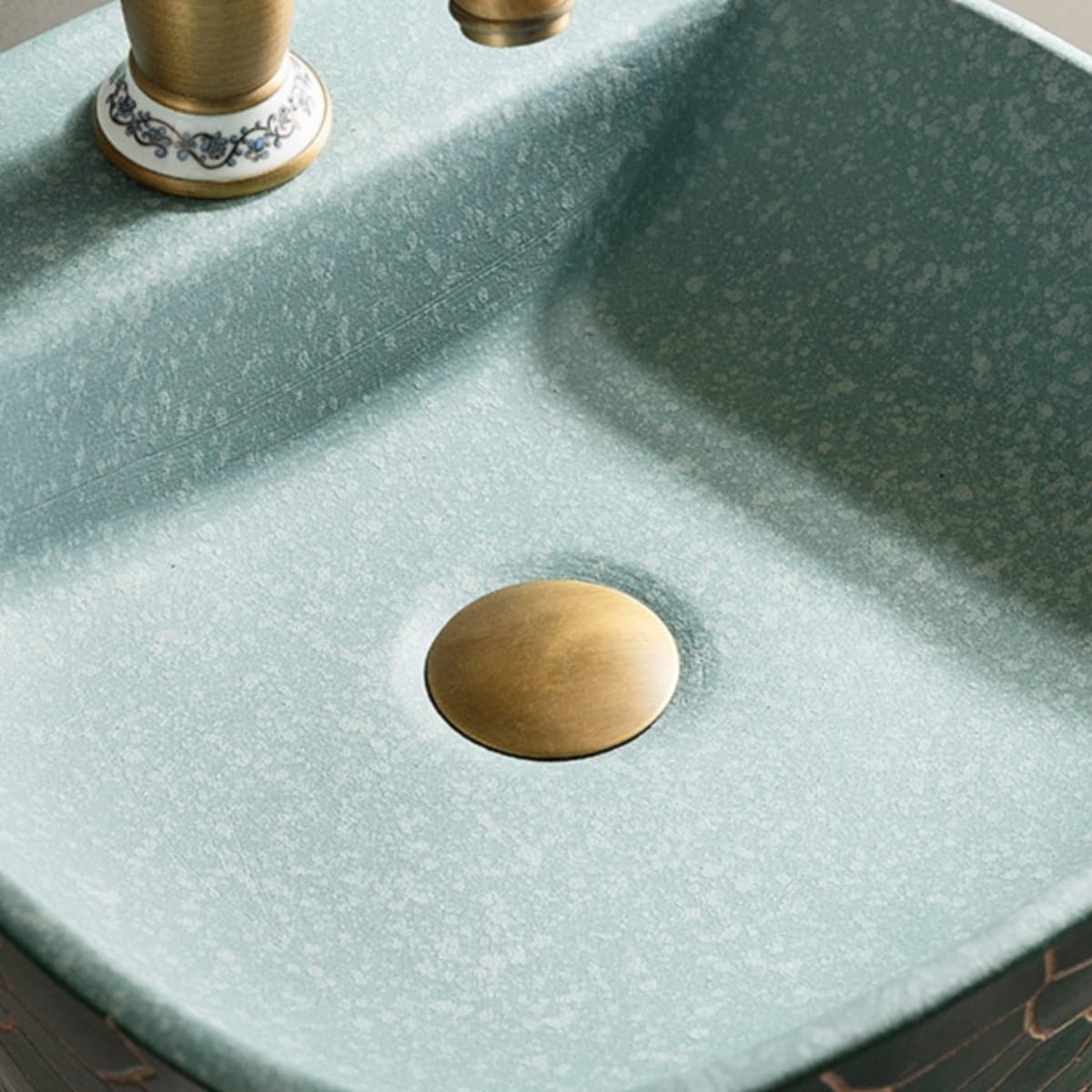 Nowoczesne wolnostojące umywalki na cokole ceramiczna umywalka z kranem i zestawem odpływowym do wewnątrz na zewnątrz łazienka zlew cokołowy